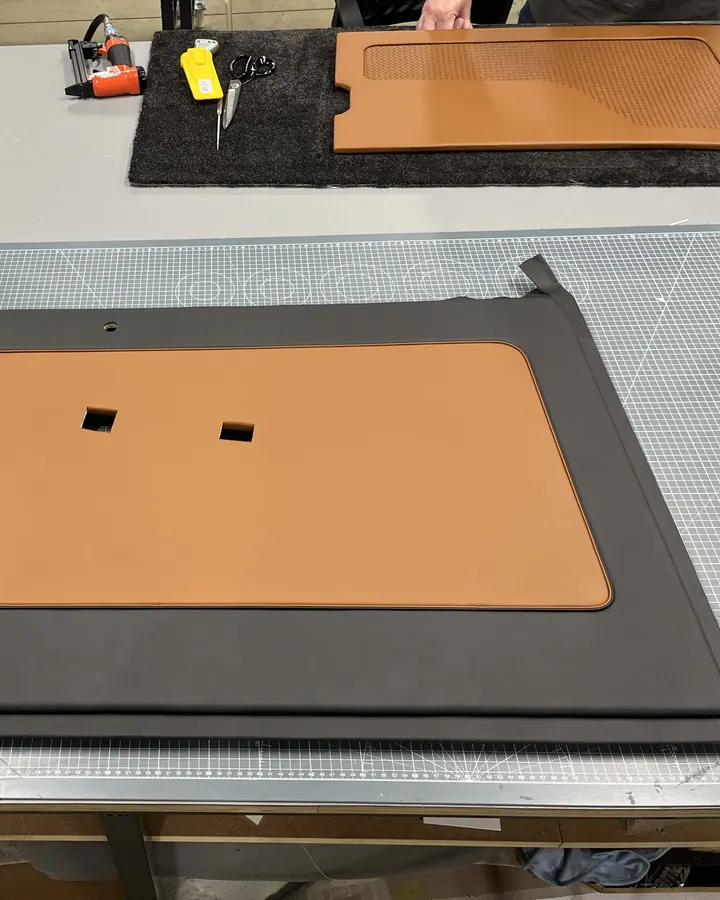Door Card On Classic Rolls Royce