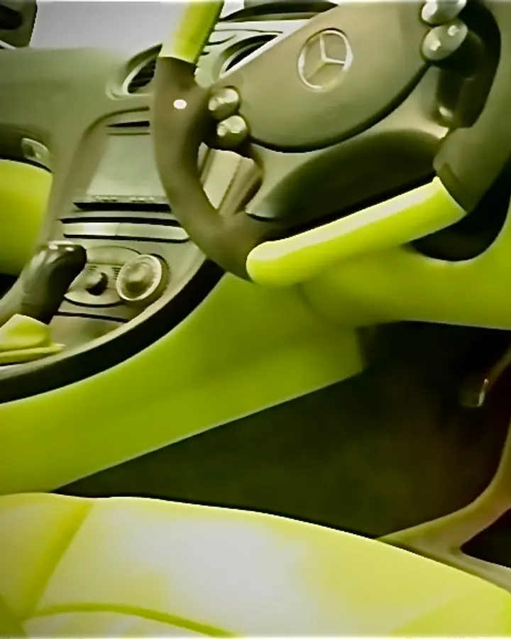 Merc Pace Car With Parrot Green Leather