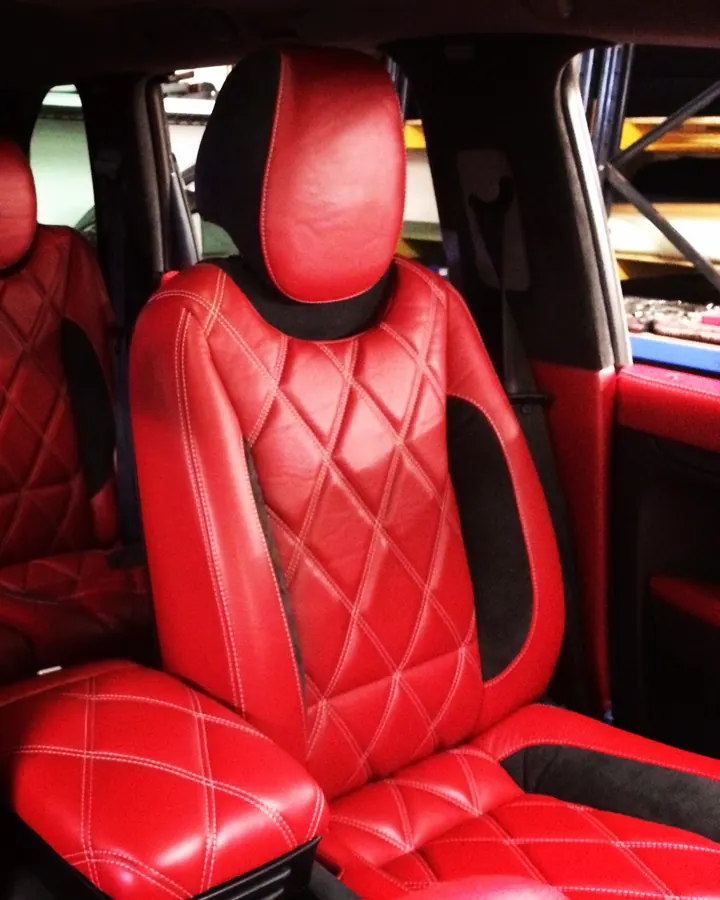 Porsche Red Leather Upgrade