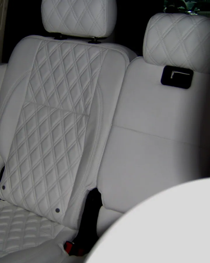 Range Rover Vogue L322 Pure White Leather Diamond Quilted