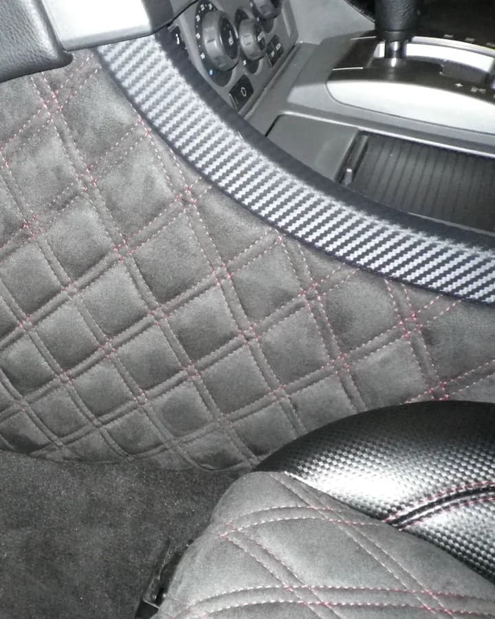 Suede Range Rover Centre Console Diamond Stitch