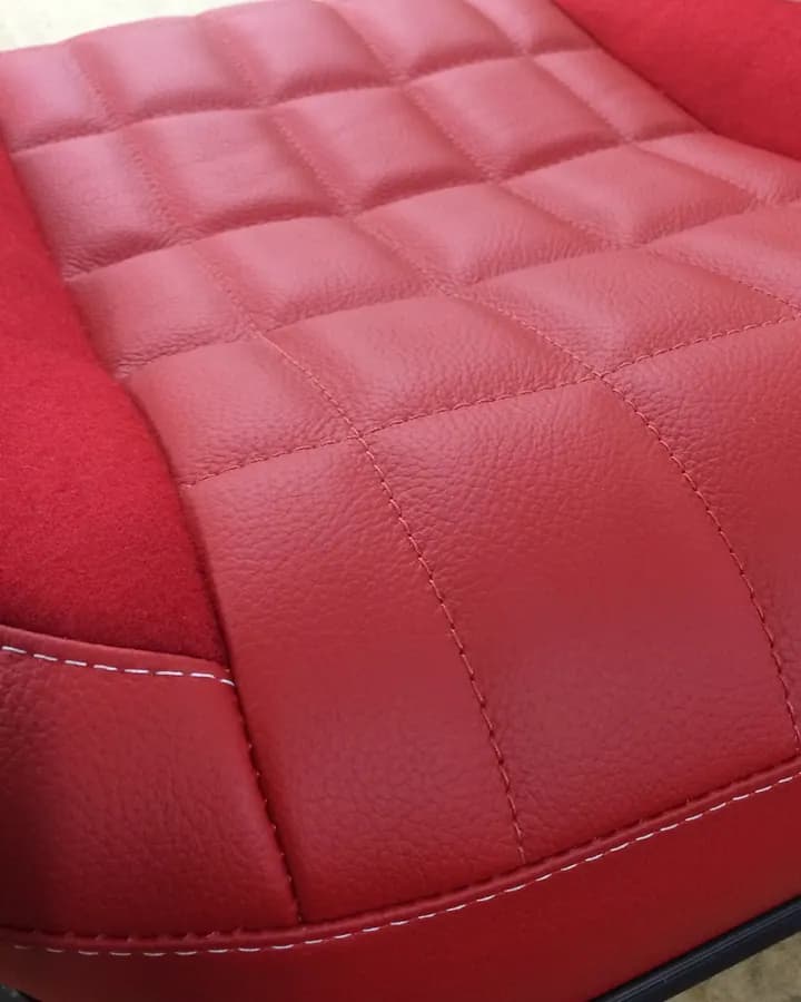 Wool And Leather Square Design